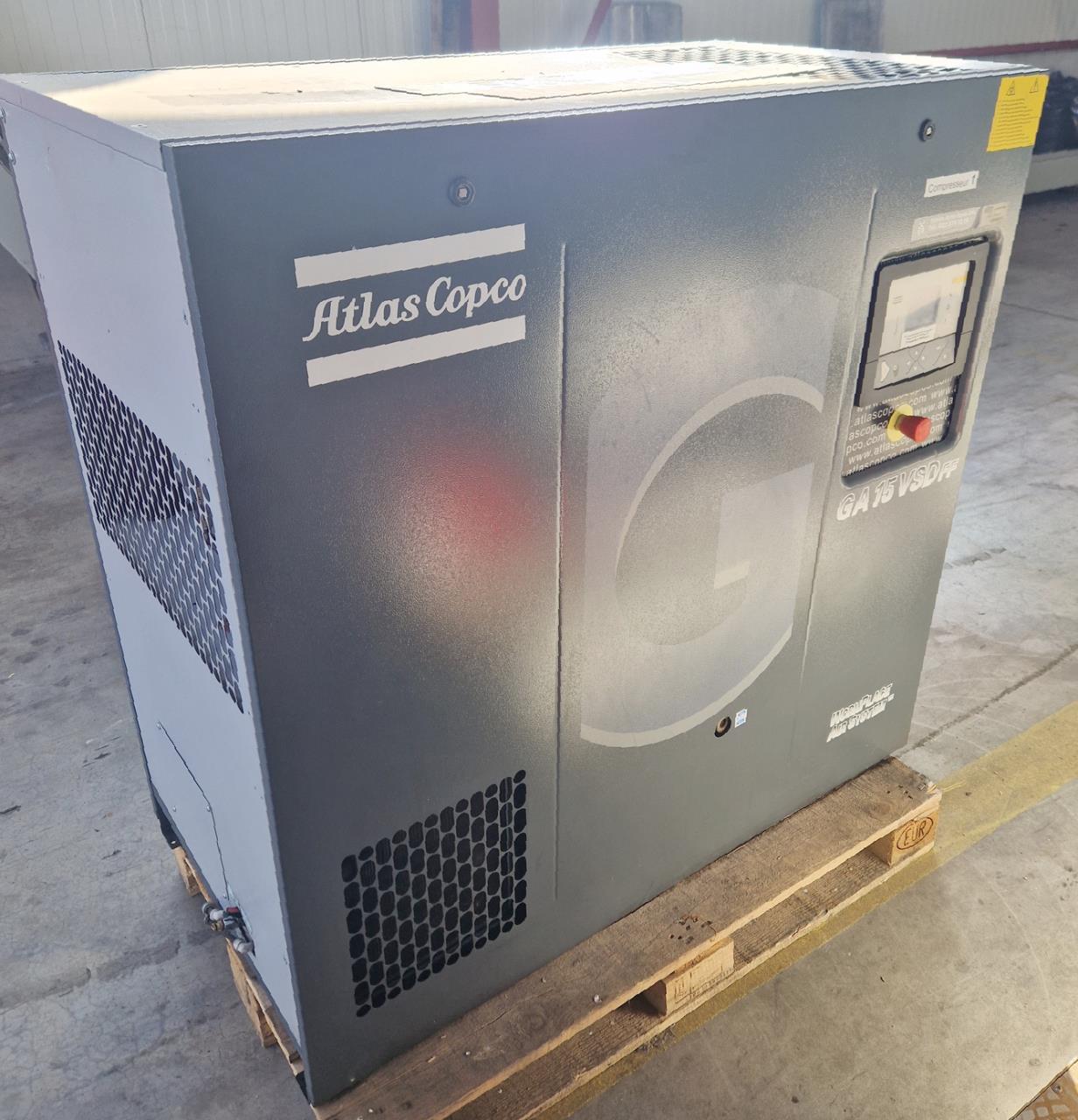 Atlas Copco Ga Vsd Ff Compressor With Screw Second Hand Machine Tool